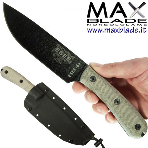 ESEE Knives Model 6 Impugnatura tradizionale fodero Kydex