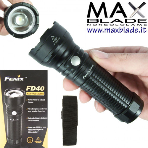 FENIX FD40 torcia LED focus variabile 1000 lumens 