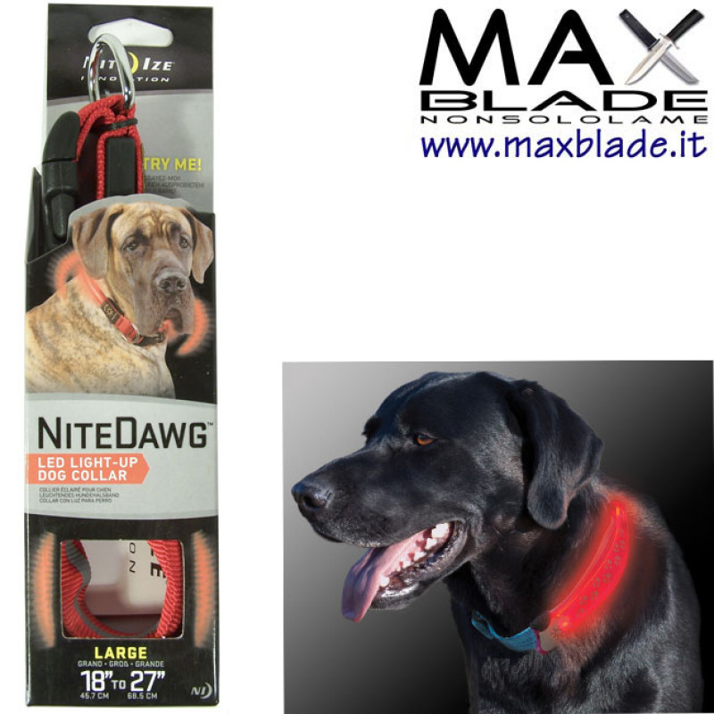 NITE IZE NiteDawg Collare luminoso a LED per cani taglia grande - %f